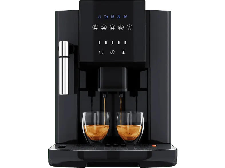Profi Cook PC-KAV 1281 Kaffeevollautomat (Schwarz, Kegelmahlwerk, 20 bar)