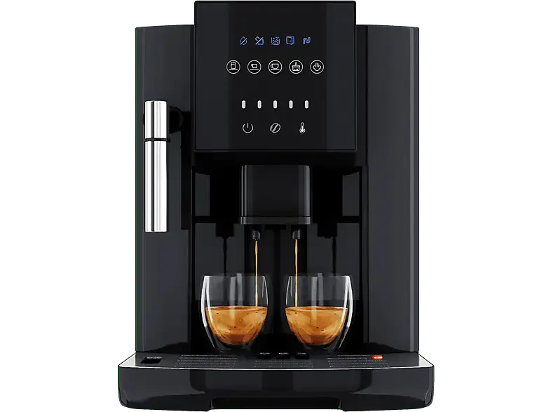 Profi Cook PC-KAV 1281 Kaffeevollautomat (Schwarz, Kegelmahlwerk, 20 bar)