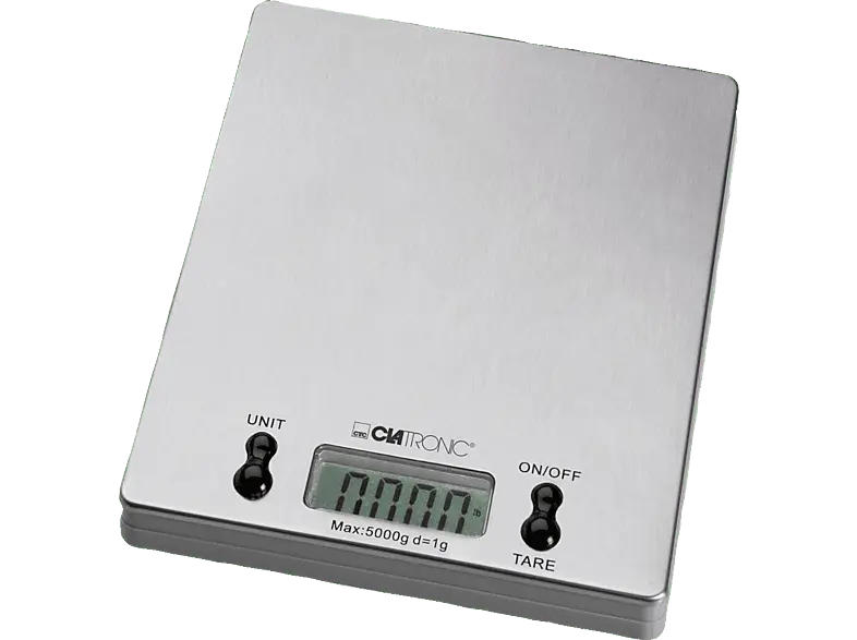 Clatronic KW 3367 Edelstahl Küchenwaage Elektronische Küchenwaage)