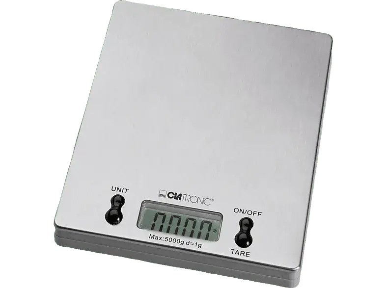 Clatronic KW 3367 Edelstahl Küchenwaage Elektronische Küchenwaage)