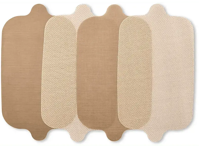 Xavax 00111453 Schutzeinlage für Heißluftfritteusen mit Doppelkorb, zuschneidbar, 4 Stück; 4 wiederverwendbare Antihaft-Schutzeinlagen