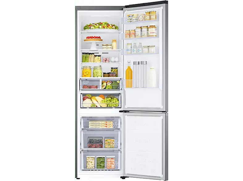 Samsung RB38T607BS9/EF Kühl- und Gefrierkombination (B, 387 l, 2030 mm hoch, Standgerät, Inox)