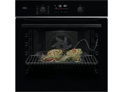 AEG TA5PB51ZAB 5000 SurroundCook® Multifunktionsbackofen mit Pyrolyse, SteamBake (71 l, Schwarz, 595 mm breit, A+, Dampfgarfunktion)