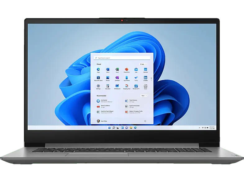 LENOVO IdeaPad 3 17IAU7 Notebook 17,3 Zoll, Full-HD, Intel Core i5-1235U Prozessor, 16 GB RAM, 512 SSD, Windows 11 Home, Iris® Xᵉ, Arctic Grey