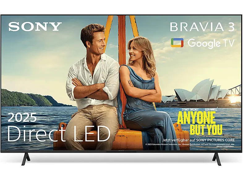 Sony Bravia 3 (2025) 55 Zoll, Direct LED, X-Balanced Speaker, Dolby Vision/Atmos, Imax Enhanced, Google TV; LED TV