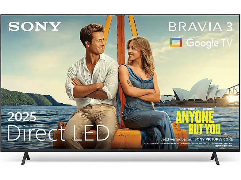 Sony Bravia 3 (2025) 50 Zoll, Direct LED, X-Balanced Speaker, Dolby Vision/Atmos, Imax Enhanced, Google TV; LED TV