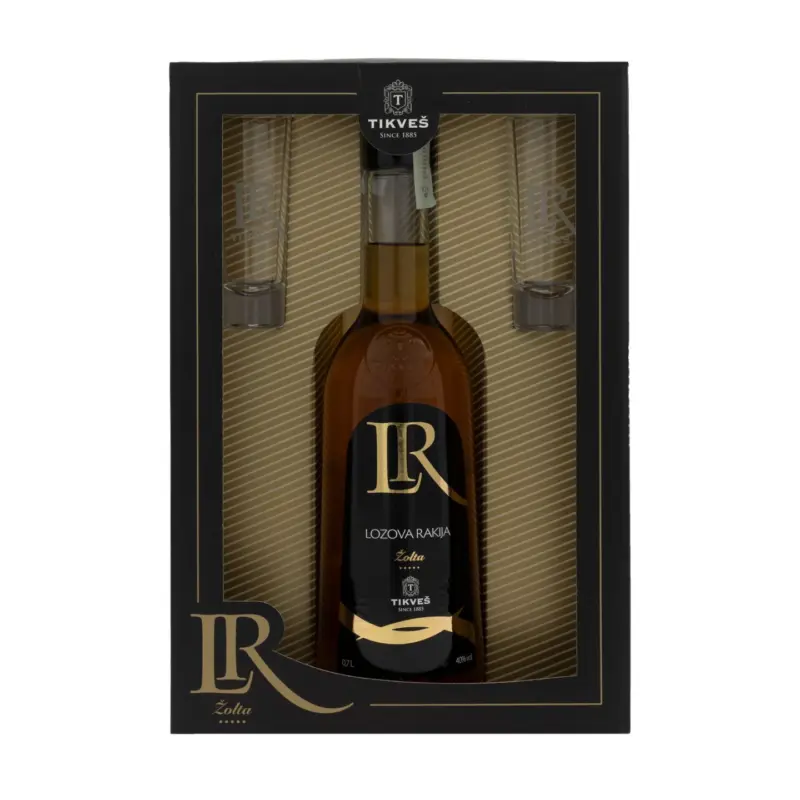 Tikves Гроздова ракия Zolta промопакет