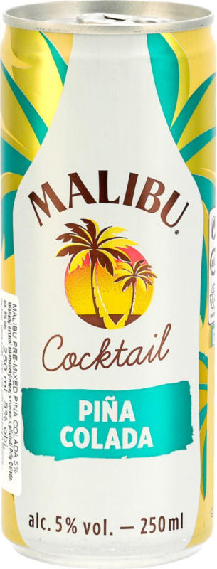 Malibu Алкохолна напитка различни видове