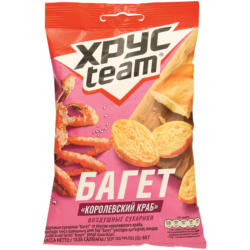 Hrustim Baguette - Weizen Brotsnacks mit Krabbengeschmack