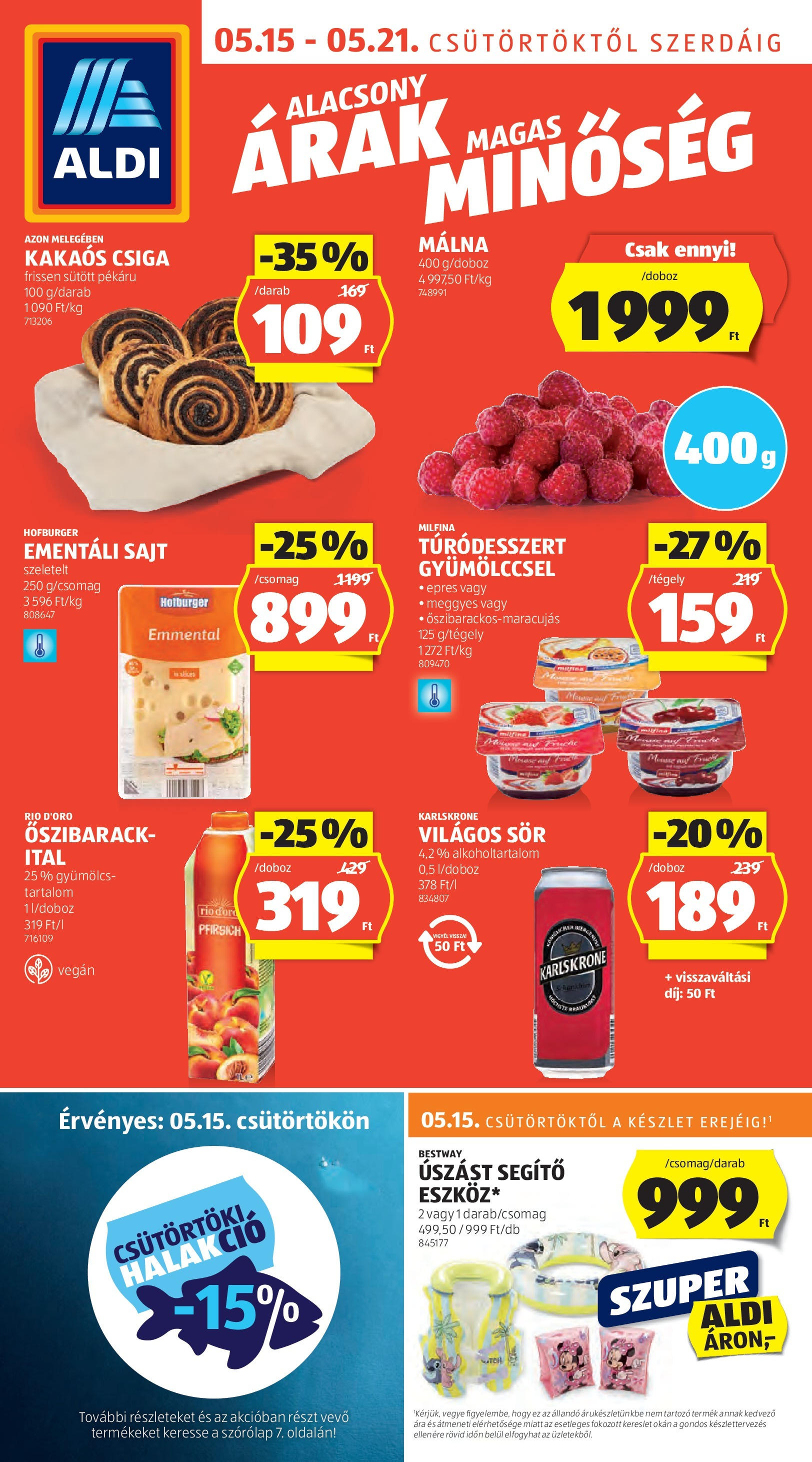 Aldi aktuális szórólap, érvényes 2025.05.14.-től - 1 oldal