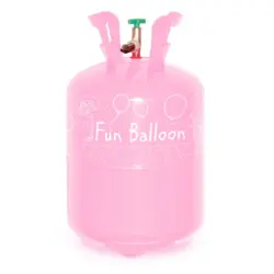 Helium Einwegflasche für 30 Ballons rosa