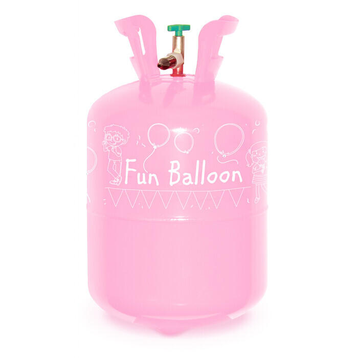 Helium Einwegflasche für 30 Ballons rosa