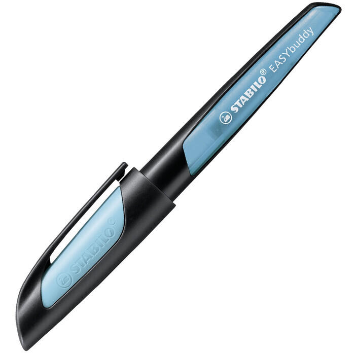 STABILO Schulfüller EASYbuddy Feder M schwarz/himmelblau