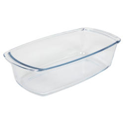 Ofenschale aus Glas 1,8 Liter transparent