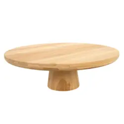 Servierteller aus Bambus Ø 28 cm braun