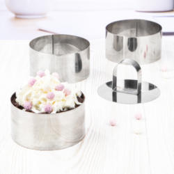 Dessertring-Set 4-teilig silber