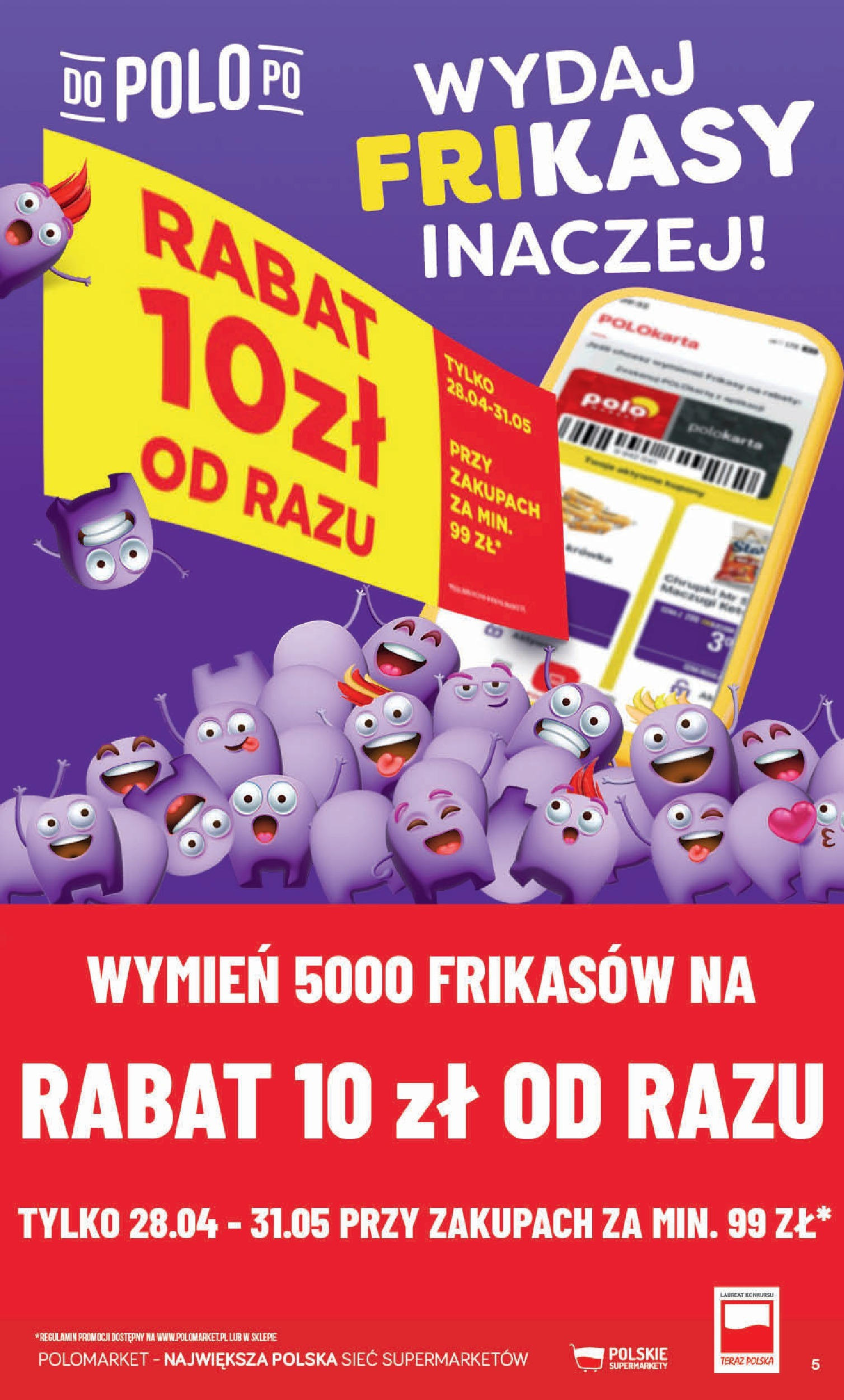 POLOmarket gazetka od jutra (14.05.2025) | Nowa PDF | Strona: 5 | Produkty: Ketchup, Chrupki POLOmarket gazetka od jutra (14.05.2025) - Nowa PDF | Strona: 5 | Produkty: Ketchup, Chrupki