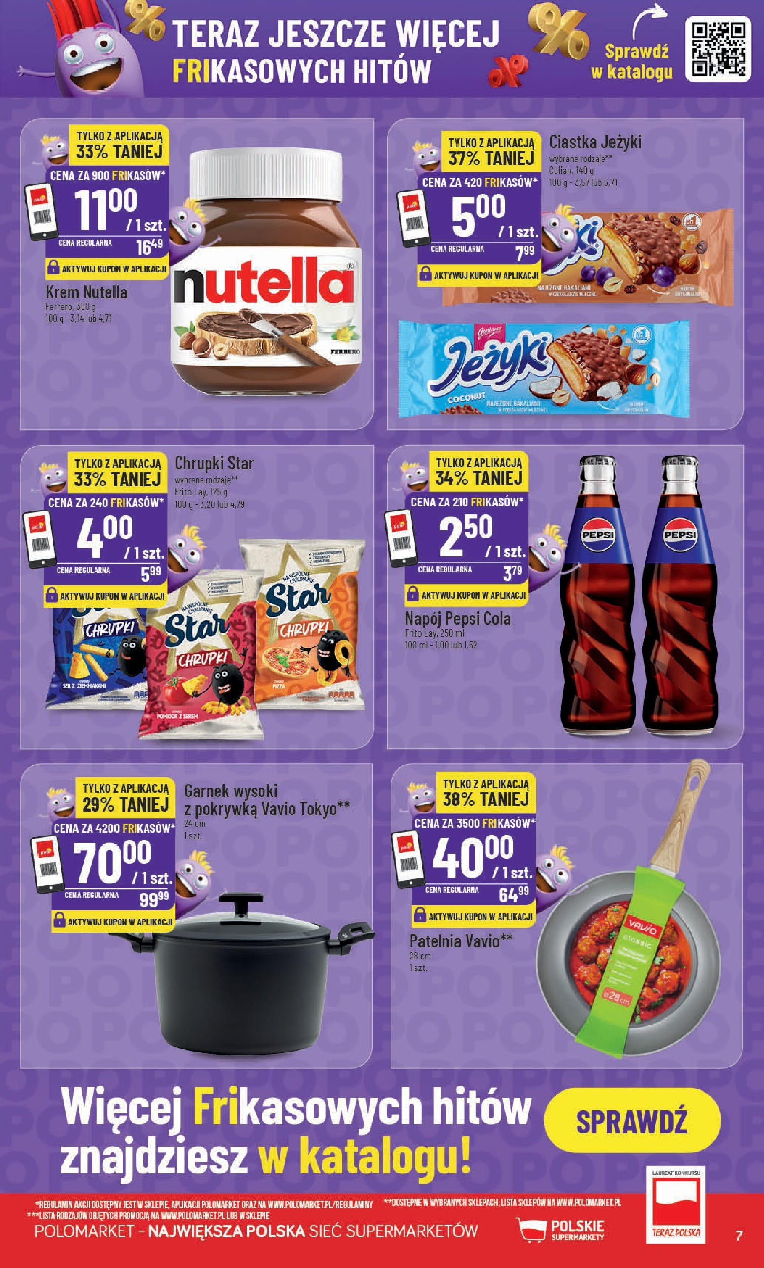 POLOmarket gazetka od jutra (14.05.2025) | Nowa PDF | Strona: 7 | Produkty: Nutella, Chrupki, Pepsi, Pizza POLOmarket gazetka od jutra (14.05.2025) - Nowa PDF | Strona: 7 | Produkty: Nutella, Chrupki, Pepsi, Pizza