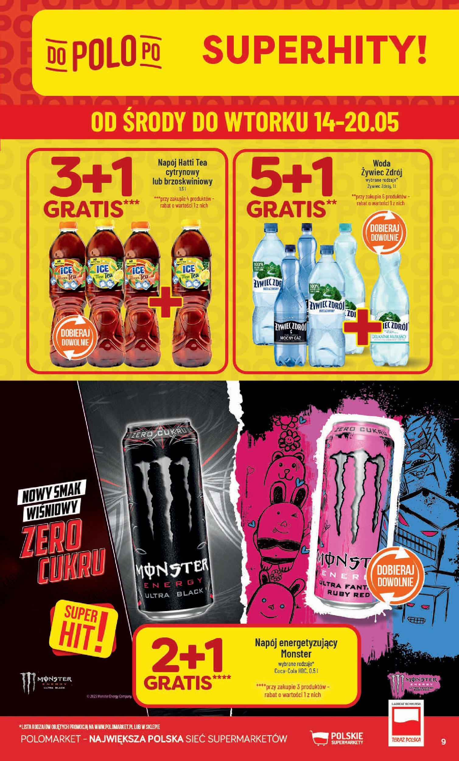 POLOmarket gazetka od jutra (14.05.2025) | Nowa PDF | Strona: 9 | Produkty: Woda 偶ywiec, Woda POLOmarket gazetka od jutra (14.05.2025) - Nowa PDF | Strona: 9 | Produkty: Woda 偶ywiec, Woda