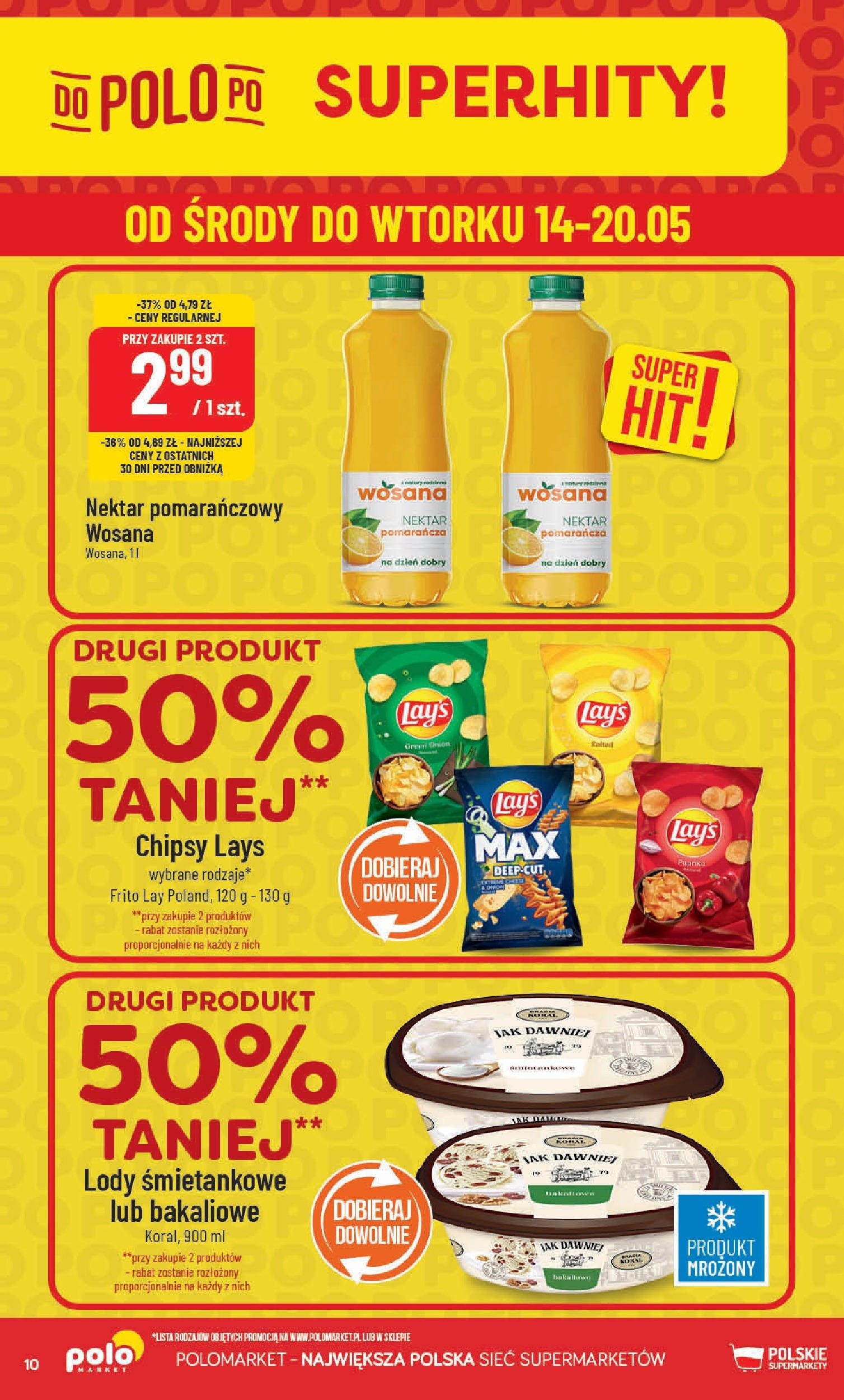 POLOmarket gazetka od jutra (14.05.2025) | Nowa PDF | Strona: 10 | Produkty: Chipsy, Lays, Lody POLOmarket gazetka od jutra (14.05.2025) - Nowa PDF | Strona: 10 | Produkty: Chipsy, Lays, Lody
