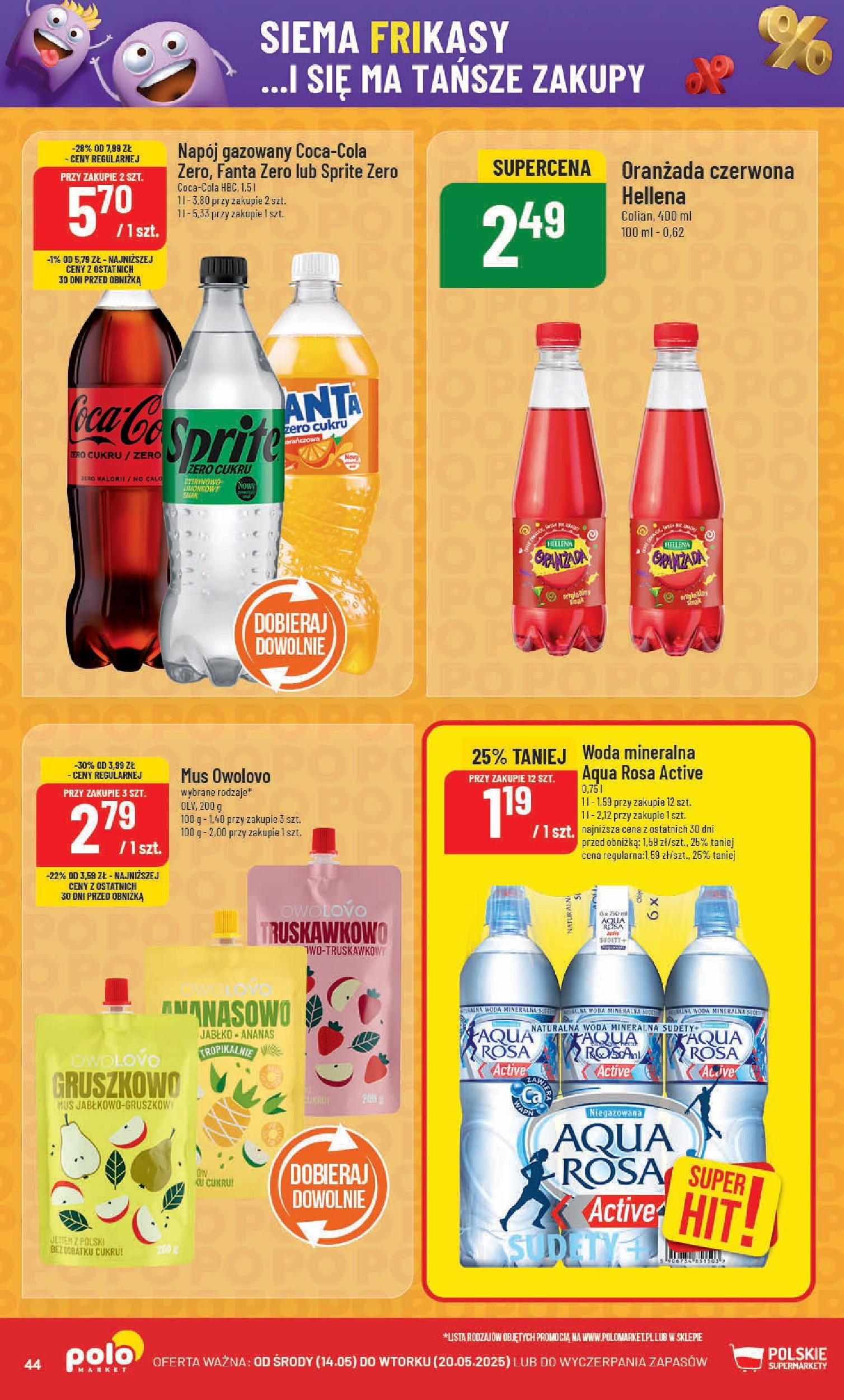 POLOmarket gazetka od jutra (14.05.2025) | Nowa PDF | Strona: 44 | Produkty: Sprite, Ananas, Woda POLOmarket gazetka od jutra (14.05.2025) - Nowa PDF | Strona: 44 | Produkty: Sprite, Ananas, Woda