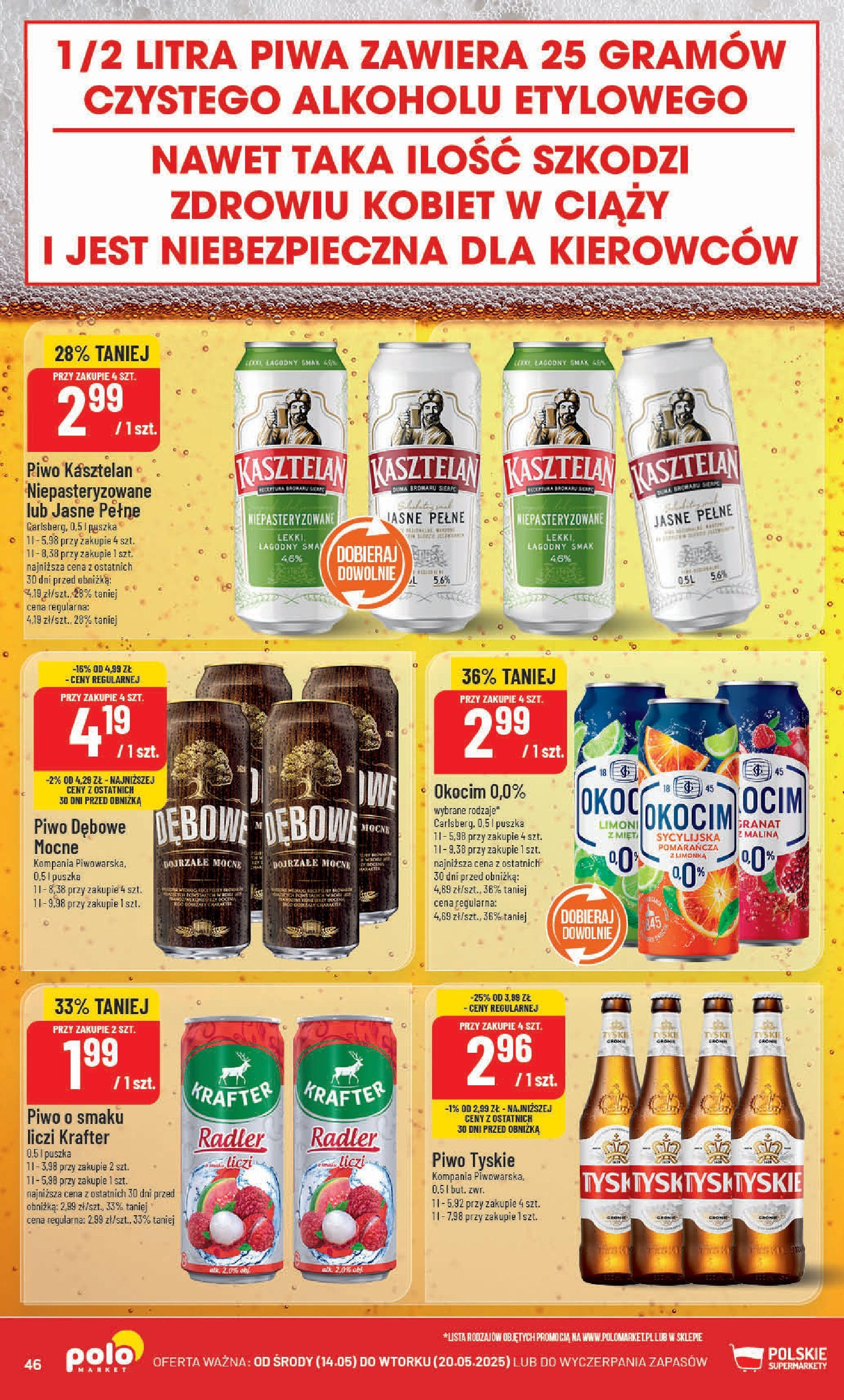 POLOmarket gazetka od jutra (14.05.2025) | Nowa PDF | Strona: 46 | Produkty: Limonka, Malina, Tyskie, Piwo POLOmarket gazetka od jutra (14.05.2025) - Nowa PDF | Strona: 46 | Produkty: Limonka, Malina, Tyskie, Piwo