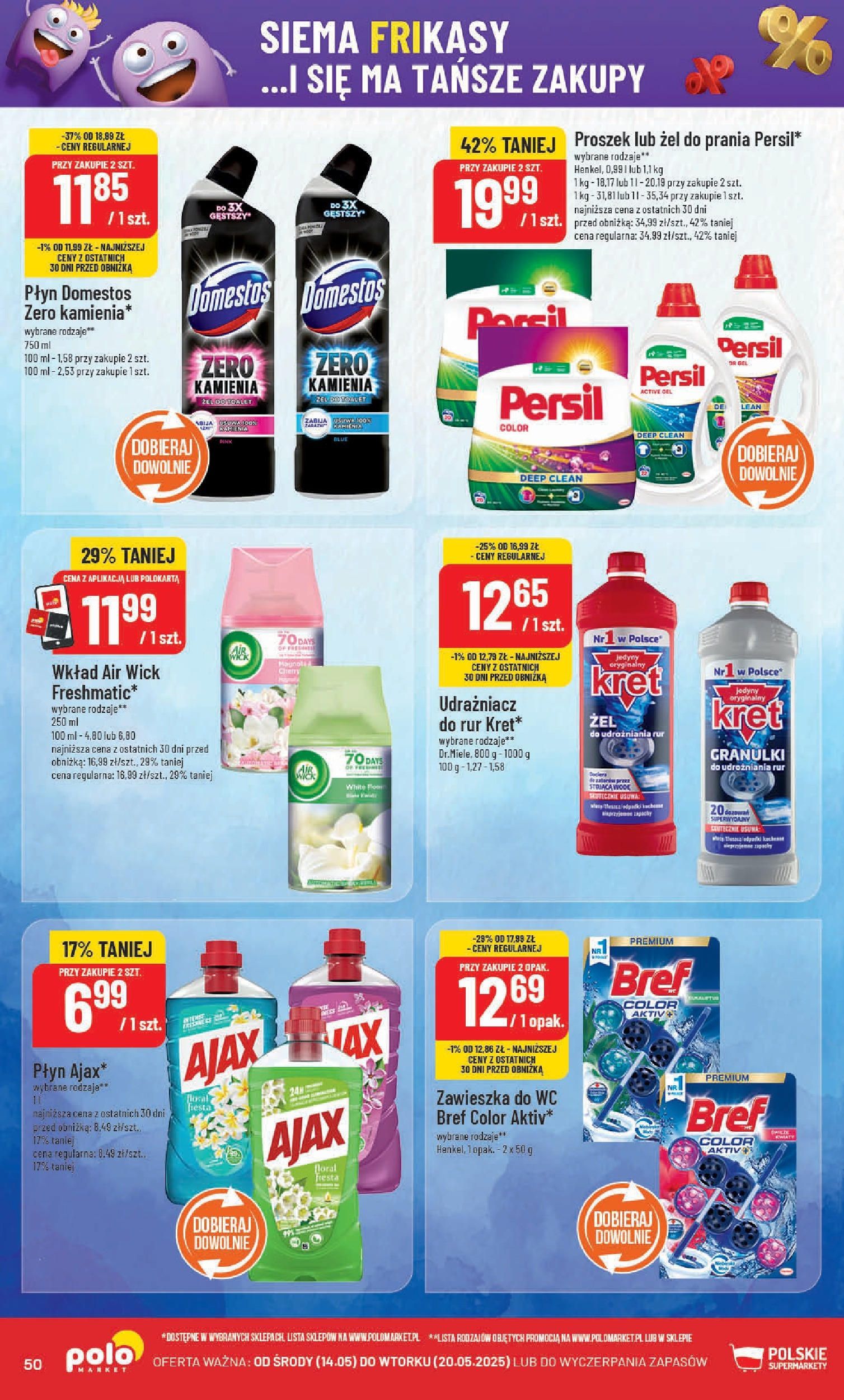 POLOmarket gazetka od jutra (14.05.2025) | Nowa PDF | Strona: 50 | Produkty: Persil, Cleaner, Domestos, Detergent POLOmarket gazetka od jutra (14.05.2025) - Nowa PDF | Strona: 50 | Produkty: Persil, Cleaner, Domestos, Detergent
