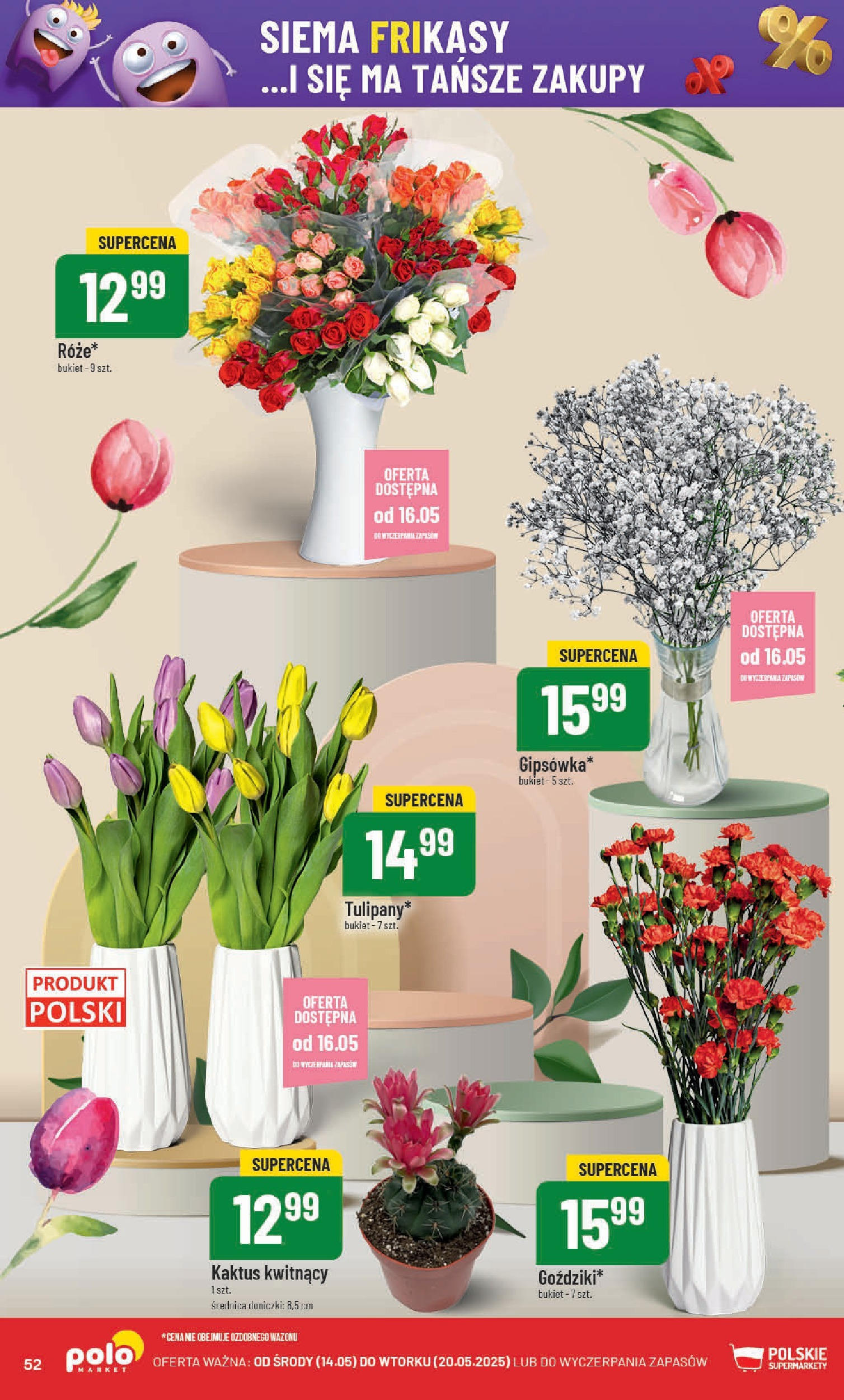 POLOmarket gazetka od jutra (14.05.2025) | Nowa PDF | Strona: 52 | Produkty: Doniczki POLOmarket gazetka od jutra (14.05.2025) - Nowa PDF | Strona: 52 | Produkty: Doniczki