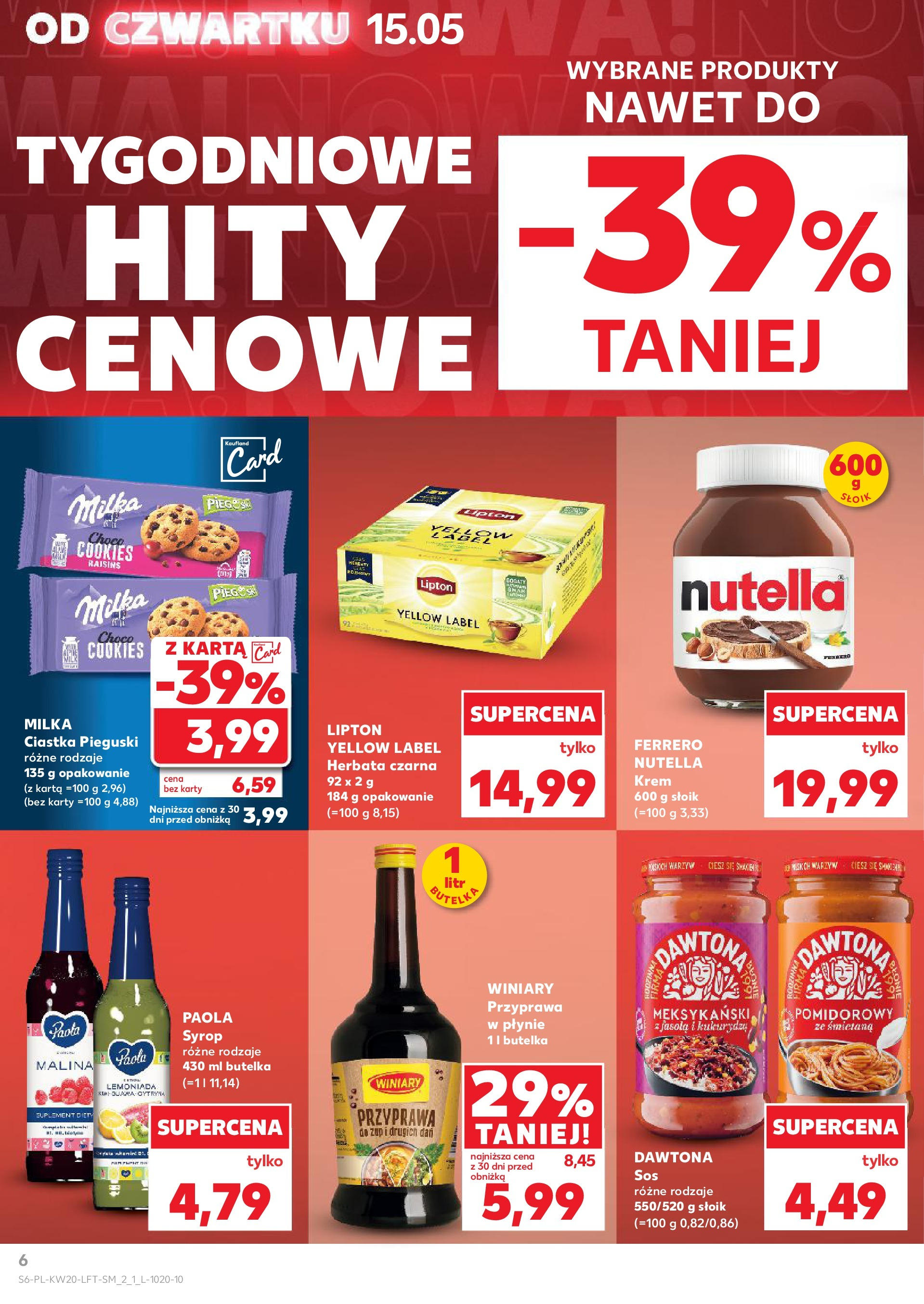 Kaufland gazetka (15.05.2025) - od jutra | Strona: 6 | Produkty: Karta, Milka, Śmietana, Krem Kaufland gazetka od 15.05.2025 - od jutra PDF | Strona: 6 | Produkty: Karta, Milka, Śmietana, Krem