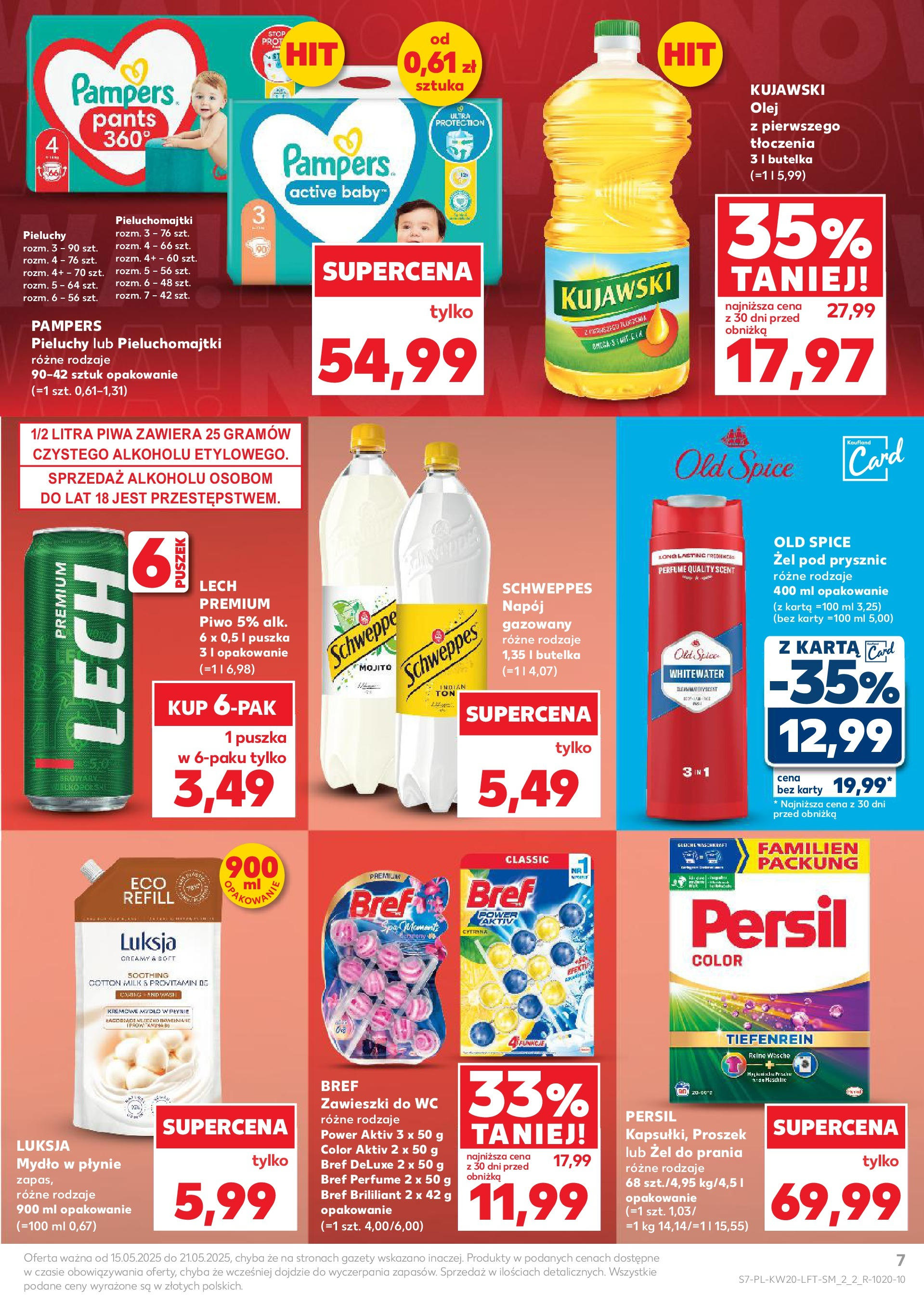 Kaufland gazetka (15.05.2025) - od jutra | Strona: 7 | Produkty: Persil, Pampers, Mydło, Żel pod prysznic Kaufland gazetka od 15.05.2025 - od jutra PDF | Strona: 7 | Produkty: Persil, Pampers, Mydło, Żel pod prysznic