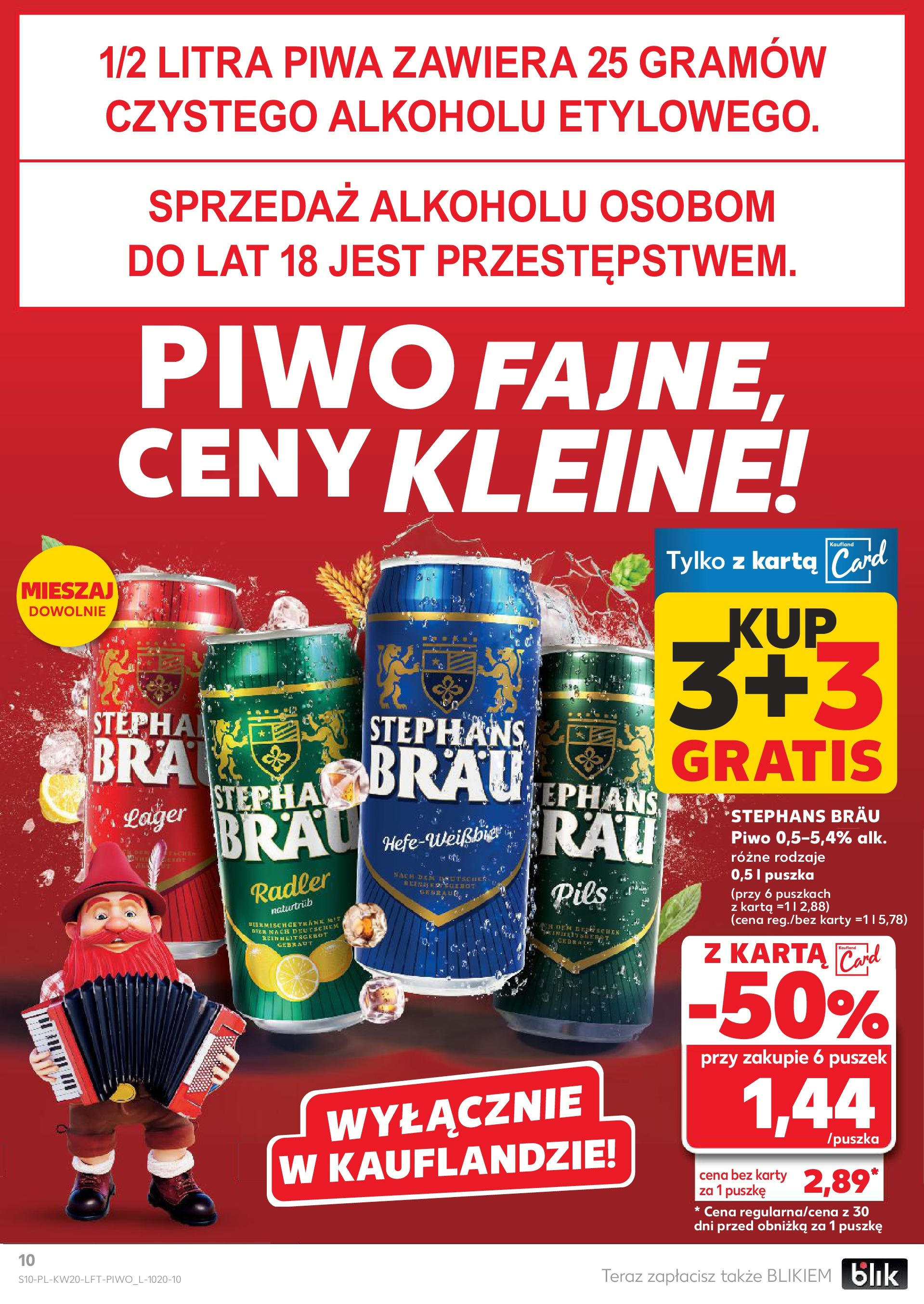 Kaufland gazetka (15.05.2025) - od jutra | Strona: 10 | Produkty: Karta, Piwo Kaufland gazetka od 15.05.2025 - od jutra PDF | Strona: 10 | Produkty: Karta, Piwo