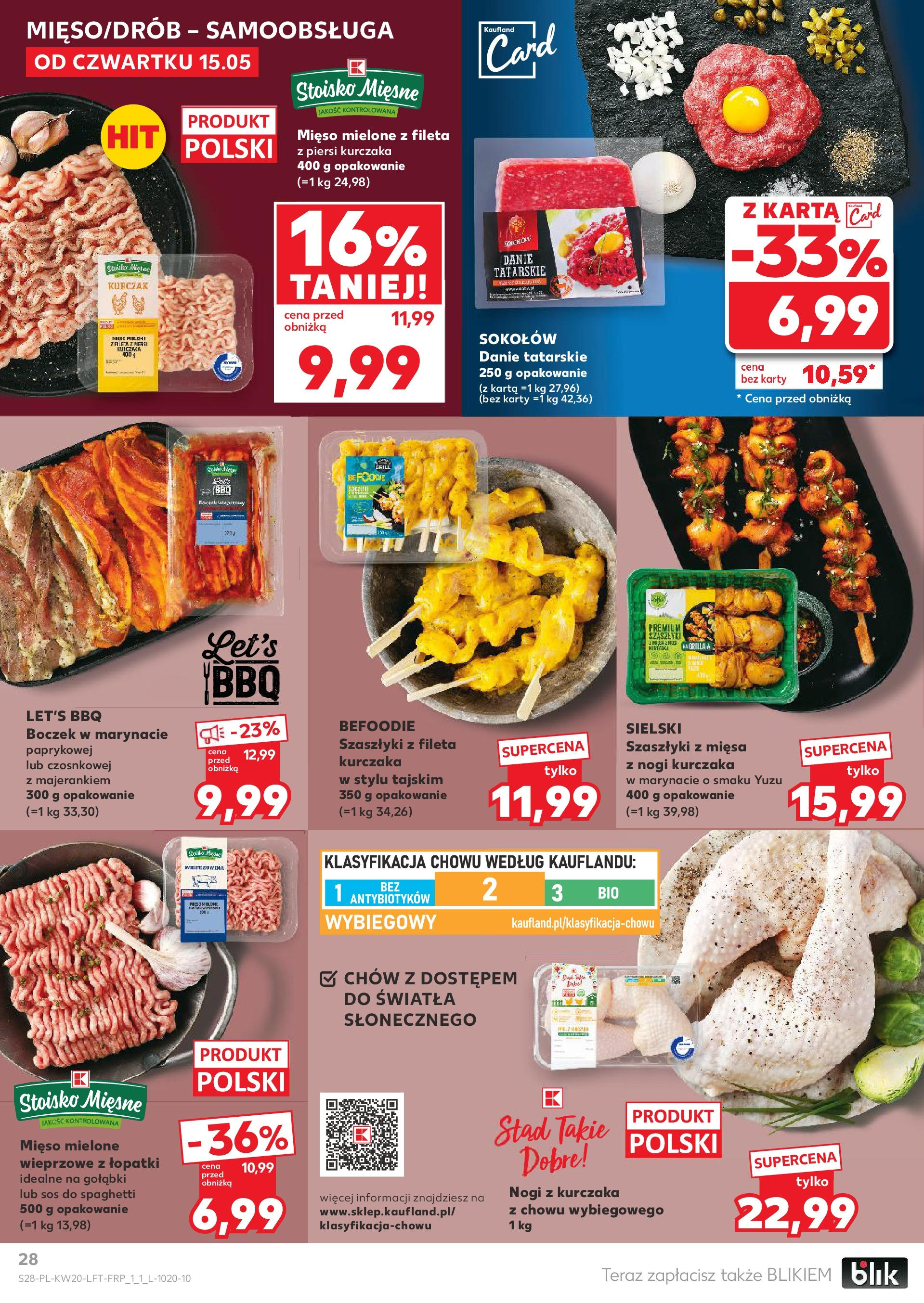 Kaufland gazetka (15.05.2025) - od jutra | Strona: 28 | Produkty: Karta, Mięso mielone, Boczek, Sos do spaghetti Kaufland gazetka od 15.05.2025 - od jutra PDF | Strona: 28 | Produkty: Karta, Mięso mielone, Boczek, Sos do spaghetti