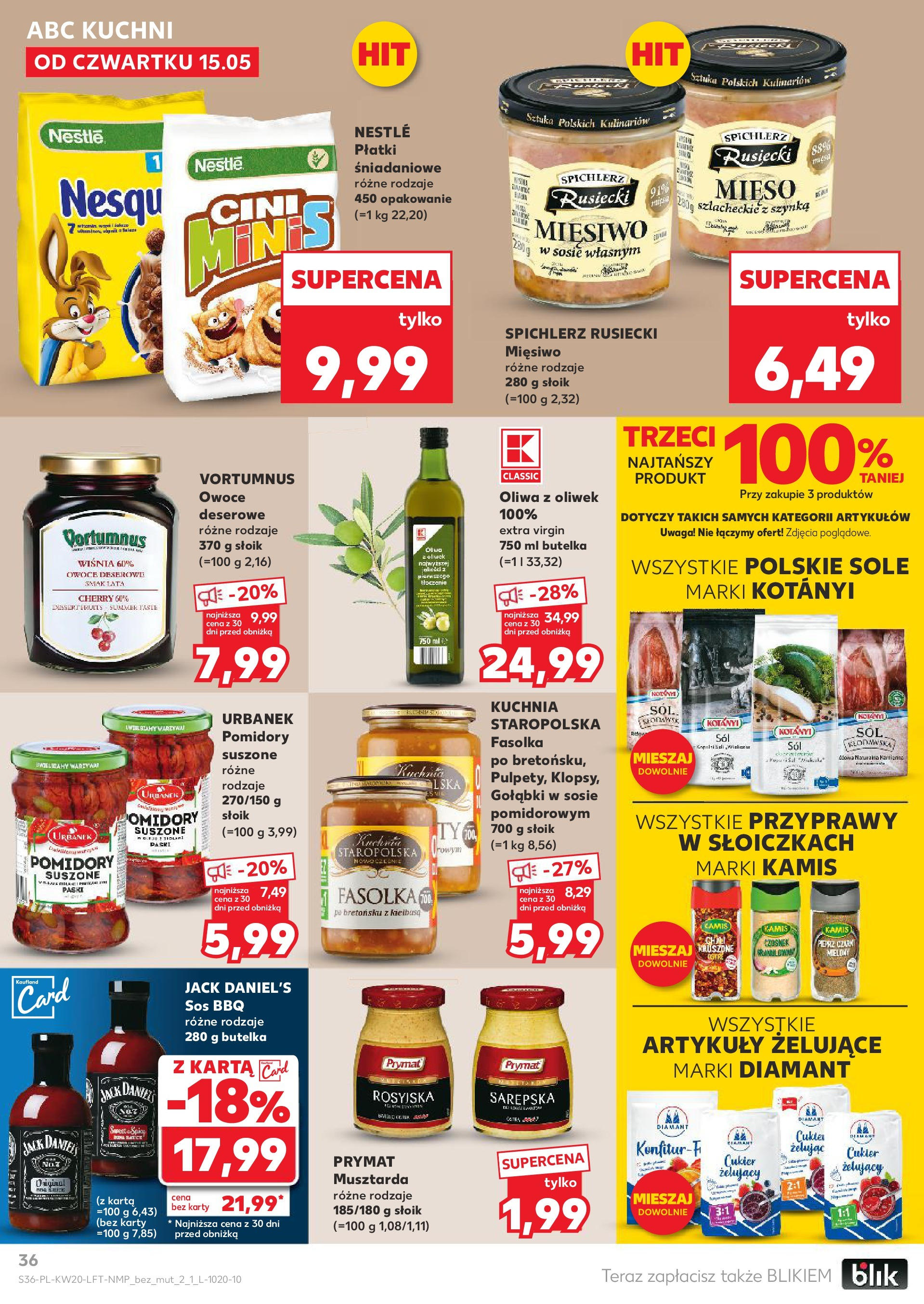 Kaufland gazetka (15.05.2025) - od jutra | Strona: 36 | Produkty: Kiełbasa, Czosnek, Jack Daniel's, Owoce Kaufland gazetka od 15.05.2025 - od jutra PDF | Strona: 36 | Produkty: Kiełbasa, Czosnek, Jack Daniel's, Owoce