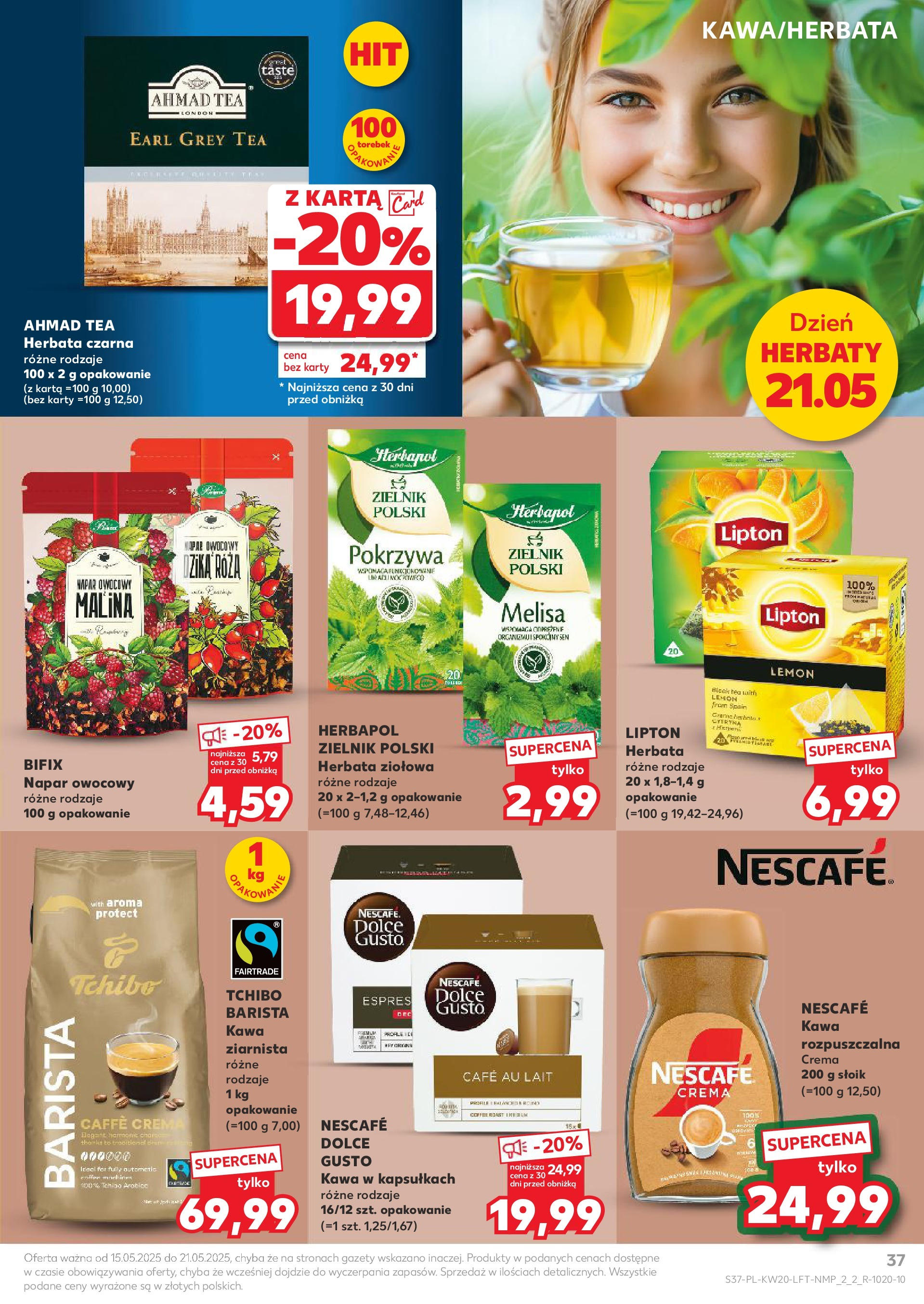 Kaufland gazetka (15.05.2025) - od jutra | Strona: 37 | Produkty: Malina, Kawa rozpuszczalna, Dolce Gusto, Kawa Kaufland gazetka od 15.05.2025 - od jutra PDF | Strona: 37 | Produkty: Malina, Kawa rozpuszczalna, Dolce Gusto, Kawa