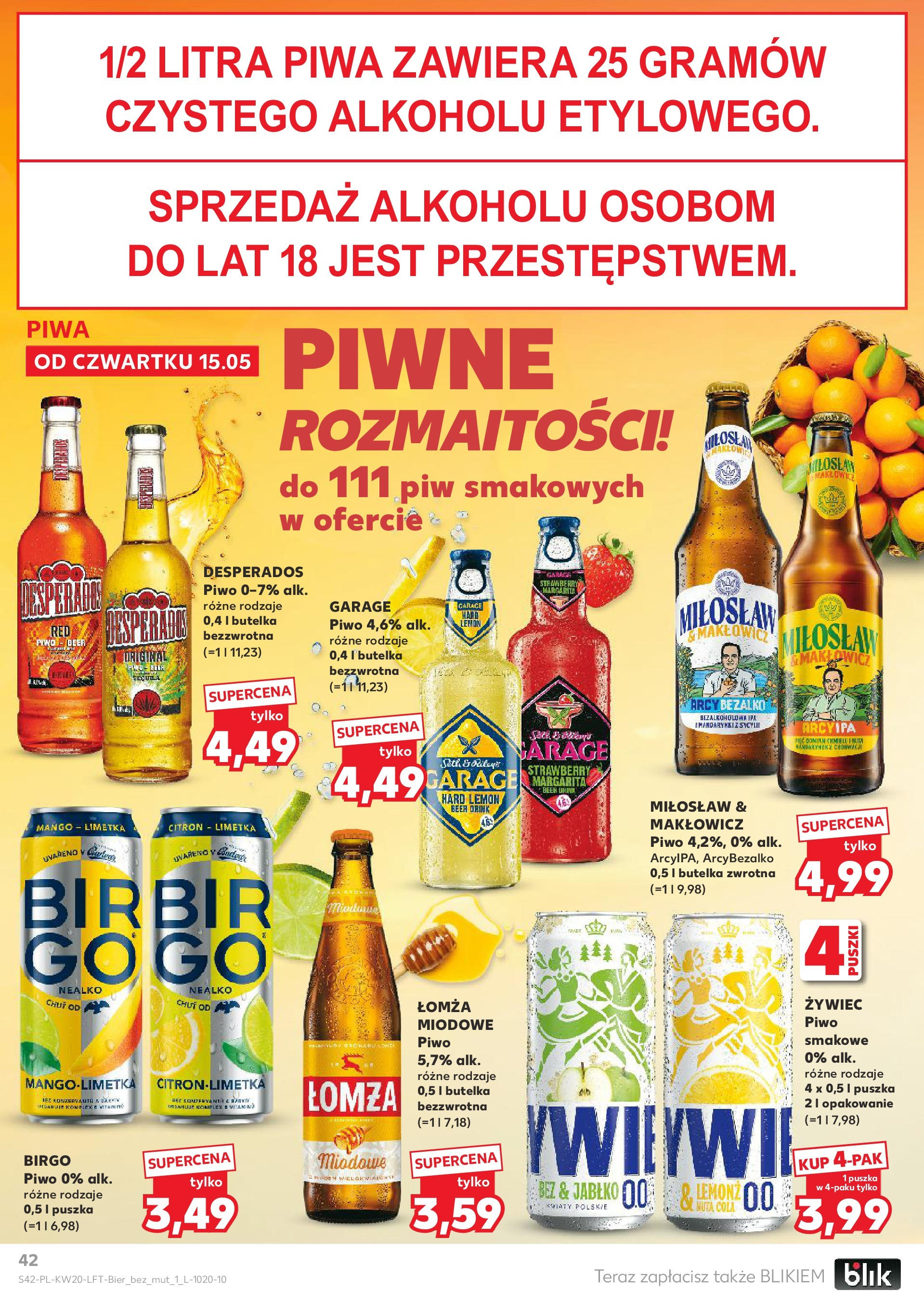 Kaufland gazetka (15.05.2025) - od jutra | Strona: 42 | Produkty: Mango, Tequila, Piwo, Kwiaty Kaufland gazetka od 15.05.2025 - od jutra PDF | Strona: 42 | Produkty: Mango, Tequila, Piwo, Kwiaty