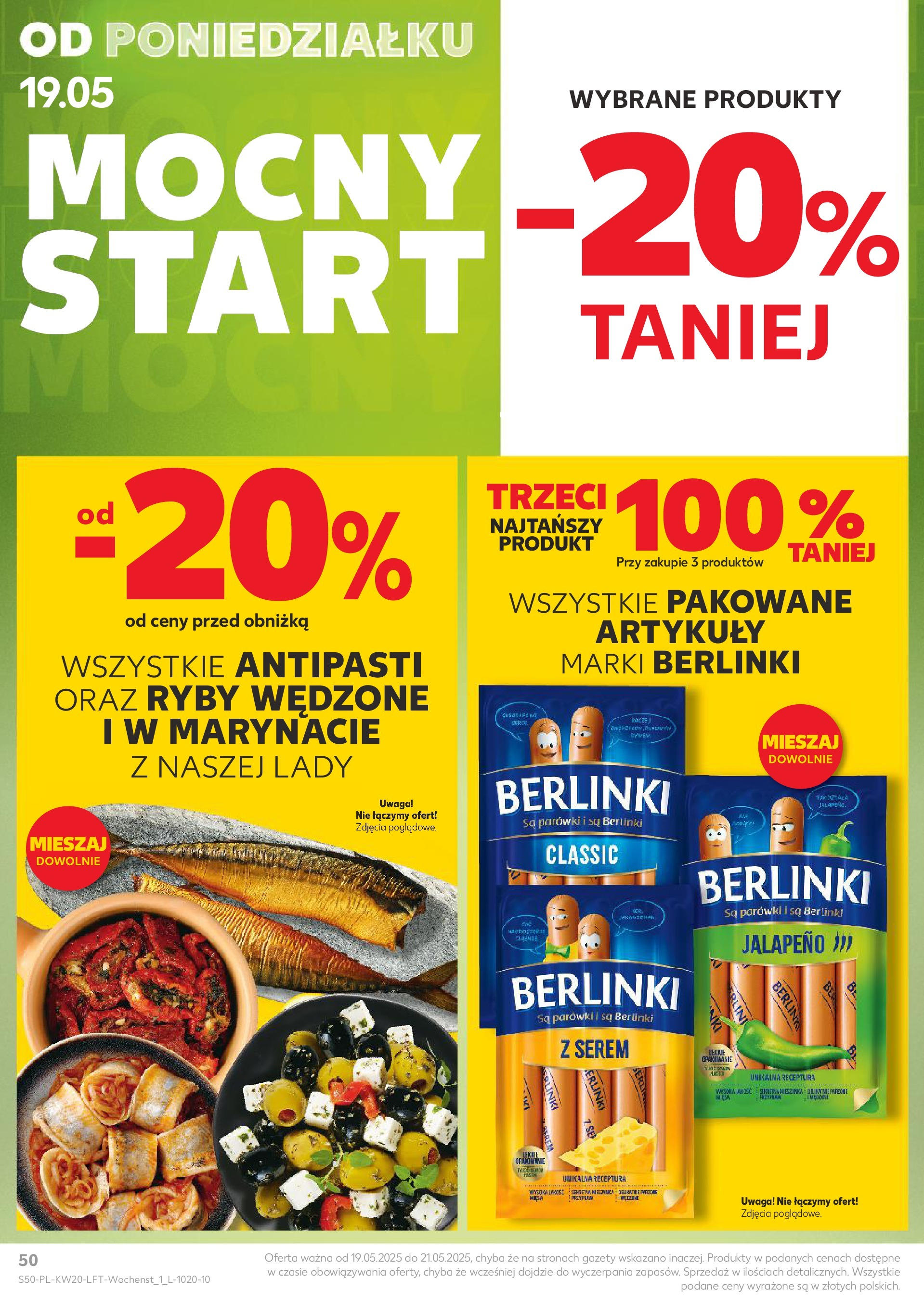 Kaufland gazetka (15.05.2025) - od jutra | Strona: 50 | Produkty: Parówki, Ryby Kaufland gazetka od 15.05.2025 - od jutra PDF | Strona: 50 | Produkty: Parówki, Ryby