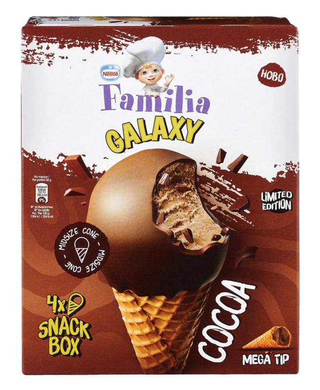 Galaxy Сладолед различни вкусове