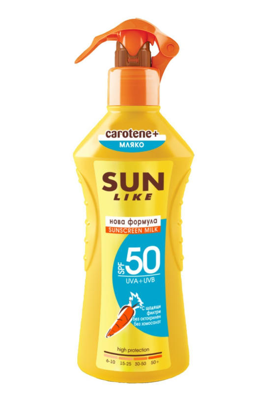 Sun Like Слънцезащитни продукти различни видове