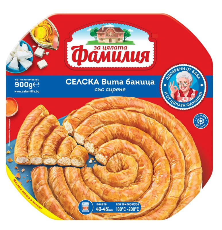 Фамилия Селска вита баница замразена