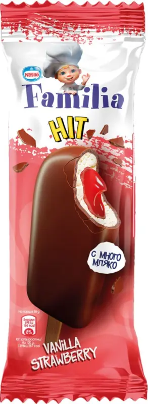 Familia Hit Сладолед ванилия и ягода