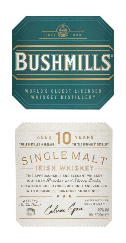 Bushmills Ирландско уиски 10-годишно