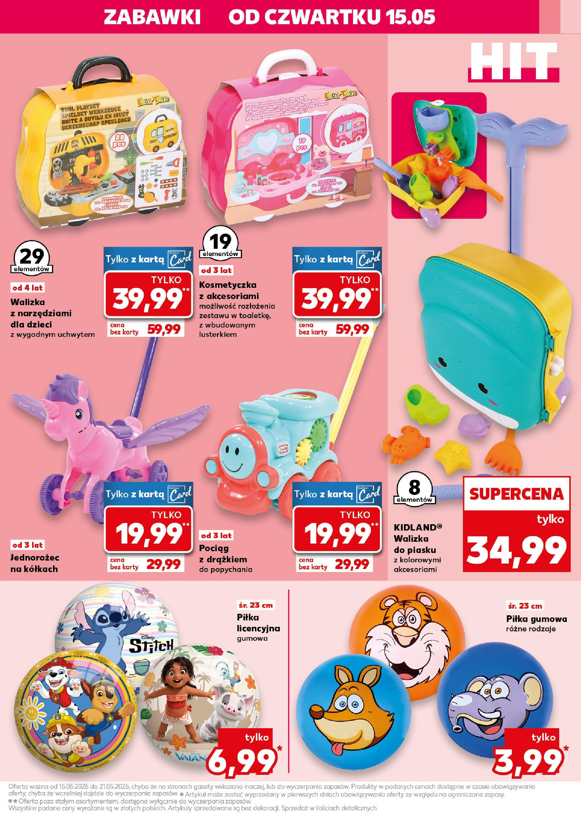 Kaufland gazetka - Mega okazje (15.05.2025) - od jutra | Strona: 5 | Produkty: Karta, Walizka, Jednorożec Kaufland gazetka - Mega okazje od 15.05.2025 - od jutra PDF | Strona: 5 | Produkty: Karta, Walizka, Jednorożec