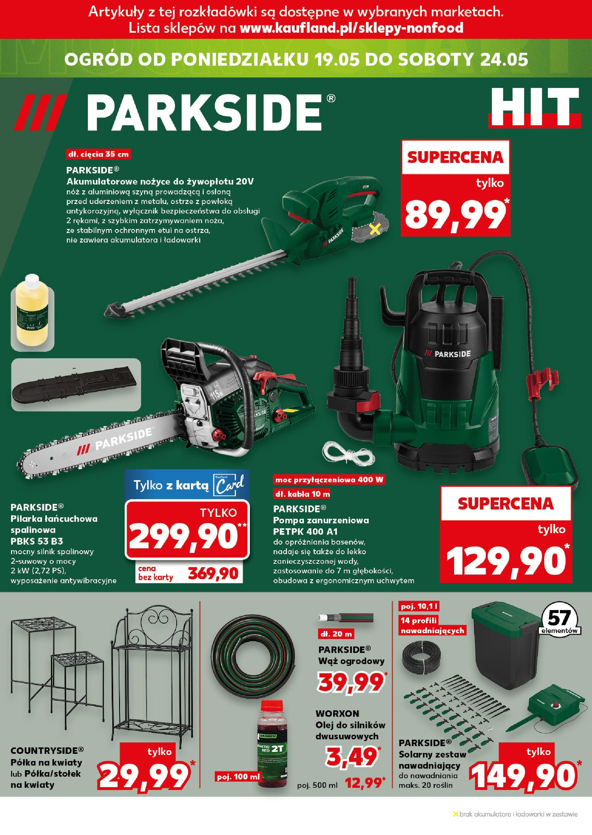 Kaufland gazetka - Mega okazje (15.05.2025) - od jutra | Strona: 18 | Produkty: Wąż ogrodowy, Półka, Kwiaty, Nożyce do żywopłotu Kaufland gazetka - Mega okazje od 15.05.2025 - od jutra PDF | Strona: 18 | Produkty: Wąż ogrodowy, Półka, Kwiaty, Nożyce do żywopłotu