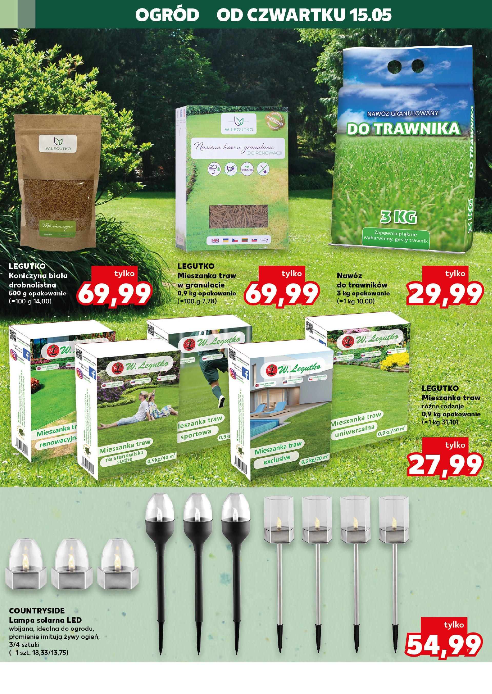 Kaufland gazetka - Mega okazje (15.05.2025) - od jutra | Strona: 20 | Produkty: Lampa solarna, Nasiona, Lampa Kaufland gazetka - Mega okazje od 15.05.2025 - od jutra PDF | Strona: 20 | Produkty: Lampa solarna, Nasiona, Lampa