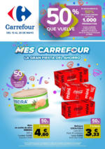 Carrefour 50% QUE VUELVE + 2ªUD. AL -50% - hasta el 26.05.2025