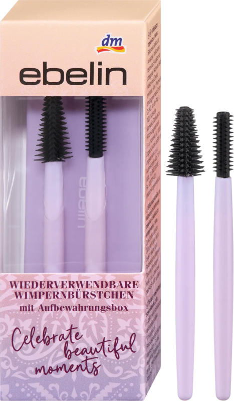 ebelin Wimpernbürstchen Set mit Box Celebrate Beautiful Moments 3tlg