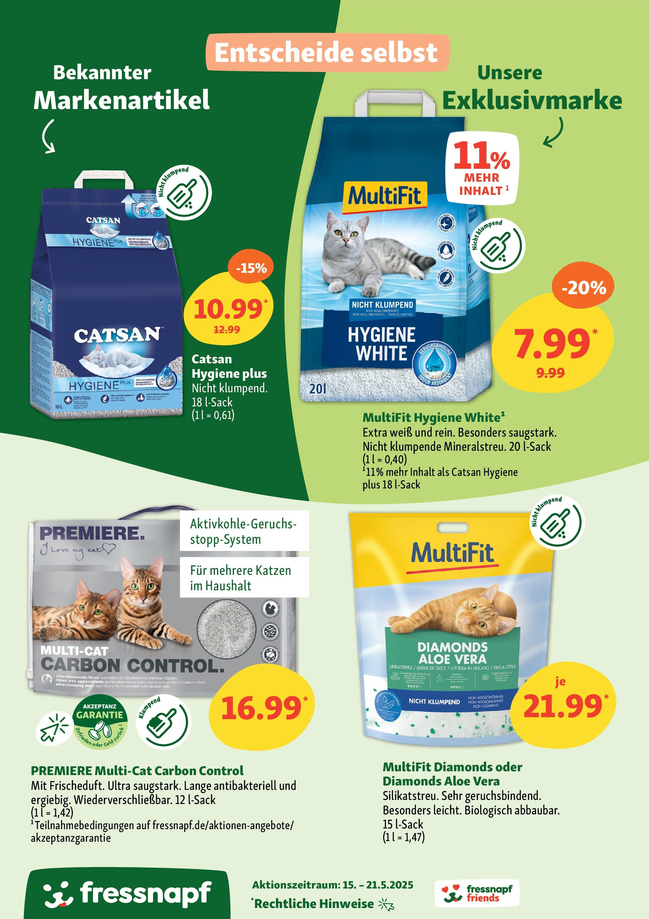 Fressnapf Prospekt (ab 15.05.2025) zum Blättern | Seite: 9 | Produkte: Catsan