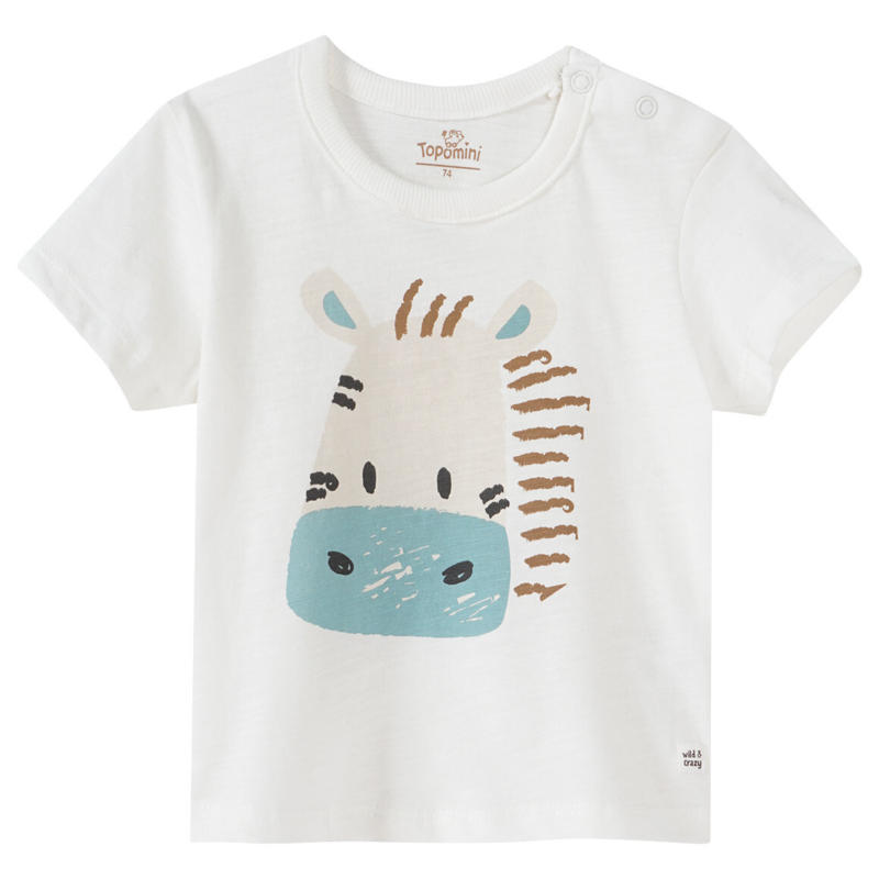 Baby T-Shirt mit Zebra-Print