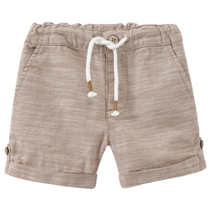 Baby Shorts mit Webstruktur