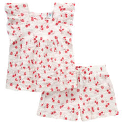 Baby Top und Shorts mit Kirschen allover